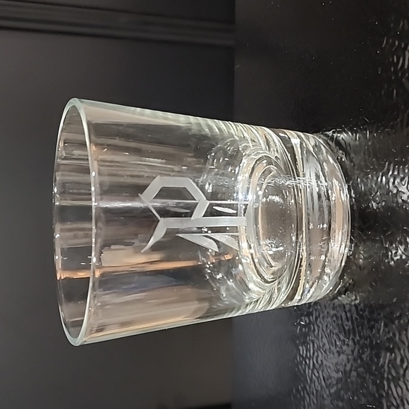 Unbranded Other - 4 Etched "P" Monogram Rocks, Whiskey, Lowball, Old Fashioned Glasses